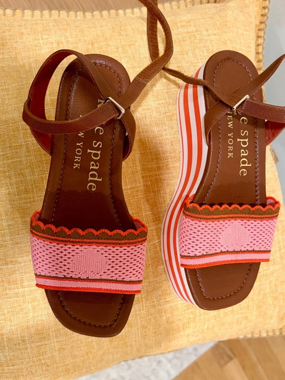 Kate Spade platform heel summer sandals size 6